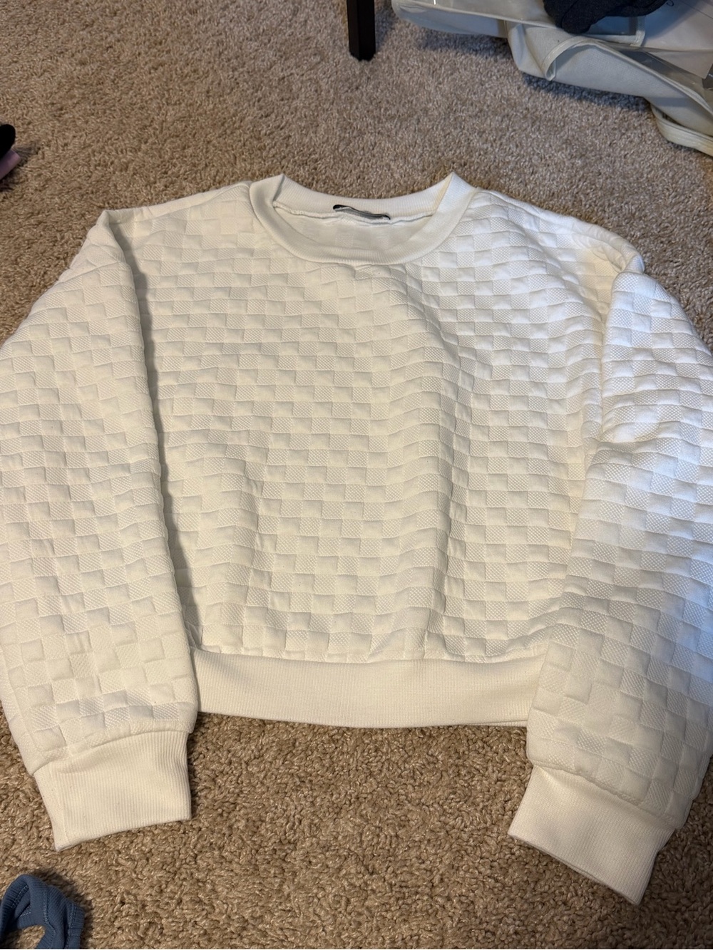 Paper Crane quilted sweatshirt